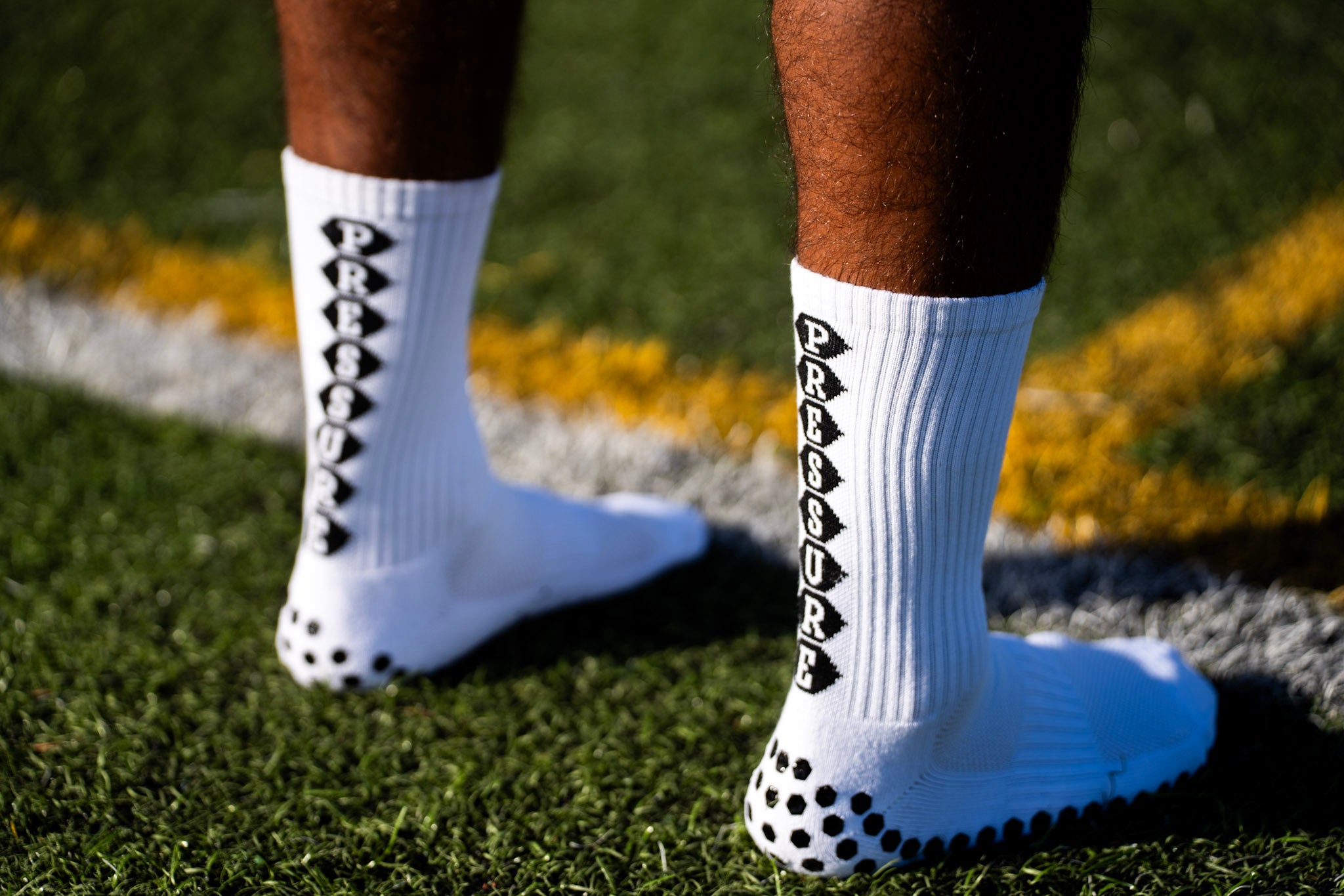 Pressure Grip Socks White