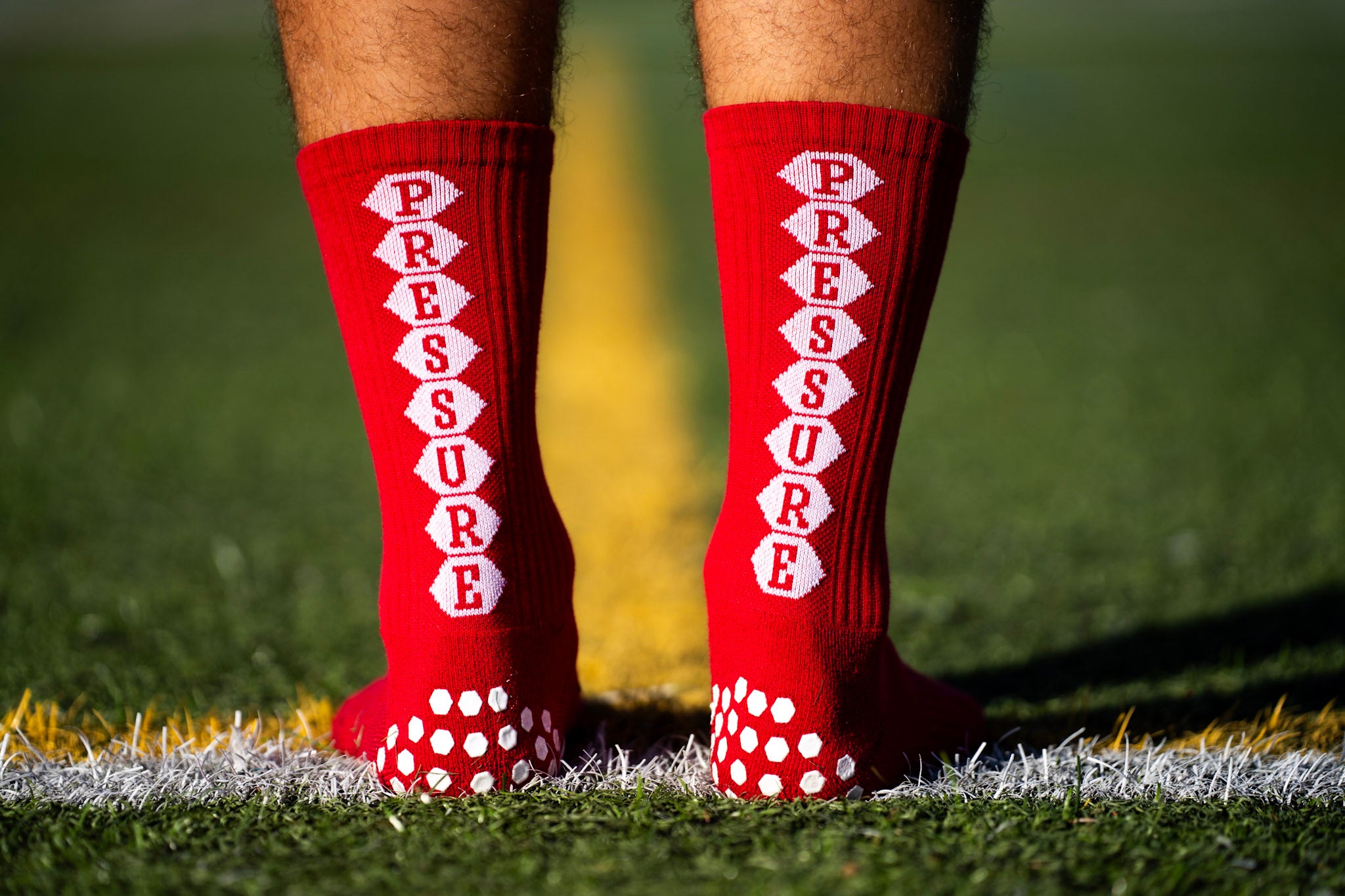 Pressure Grip Socks Red