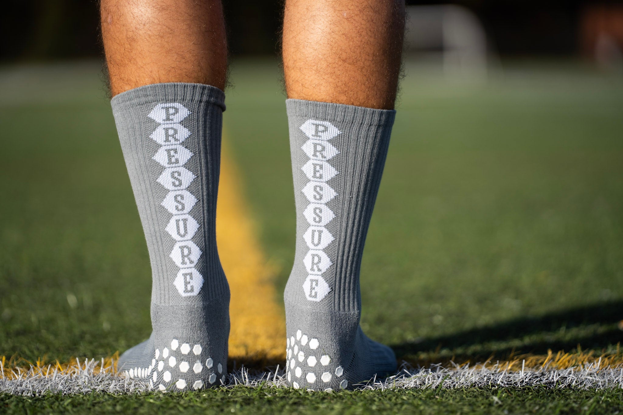 Pressure Grip Socks Gray