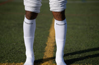 Pressure Grip Shin Sleeves White